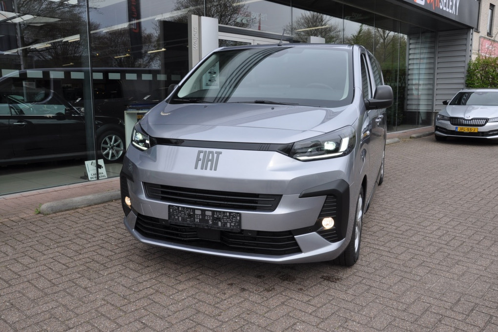 Fiat E-Scudo L3 DC 75 kWh Uniek in NL. DUB CABINE Full Options Bouwvak Deal