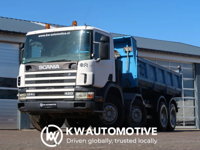 Scania 124c 420 8X4/ MANUAL/ RETARDER/ MEILLER-KIPPER/ STEEL