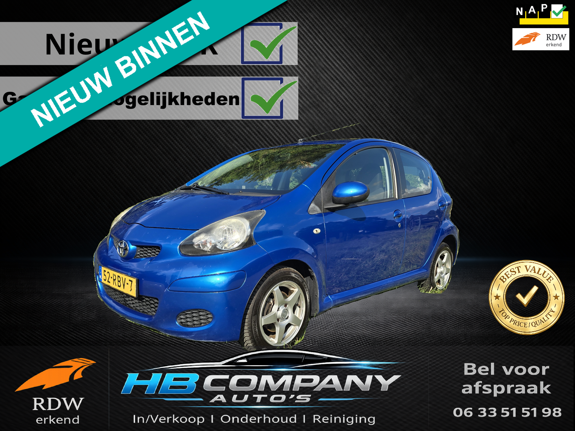 Toyota Aygo 1.0-12V Comfort Navigator 5Drs | Airco | Nieuwe APK | NAP